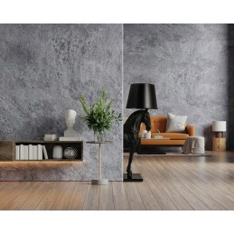 Lampa podłogowa KOŃ HORSE STAND S czarna - włókno szklane