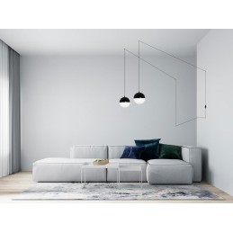 MOOSEE lampa ścienna BOWL DUO czarna