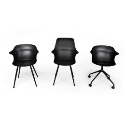 Krzesło biurowe obrotowe BRAZO czarne