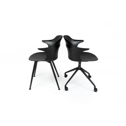 Krzesło biurowe obrotowe BRAZO czarne