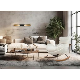 MOOSEE lampa ścienna CONTEO WALL czarna / złota