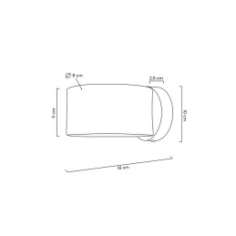 MOOSEE lampa ścienna ARRO złota