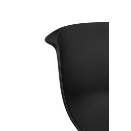 Krzesło RALF czarne - polipropylen, metal