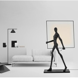 Lampa podłogowa HUMAN SQUARE włókno szklane