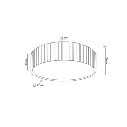 MOOSEE lampa sufitowa / plafon CROWN 50 złota