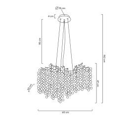 MOOSEE lampa wisząca RIVIERA 60 złota