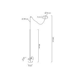 MOOSEE lampa wisząca BOBBIE czarna