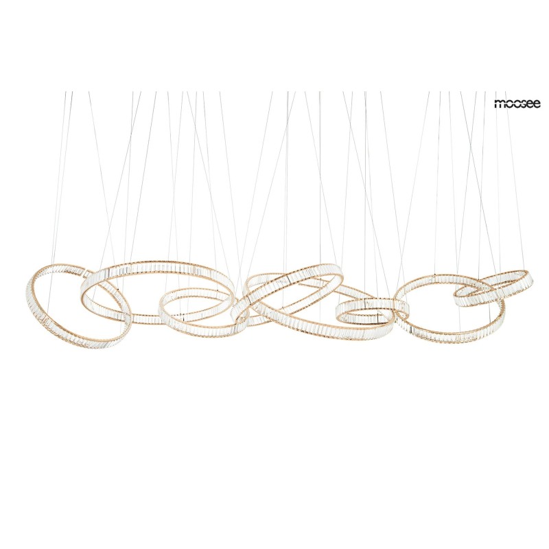 MOOSEE lampa wisząca LIBERTY LINE 8 złota