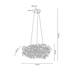 MOOSEE lampa wisząca MONETE 60 złota
